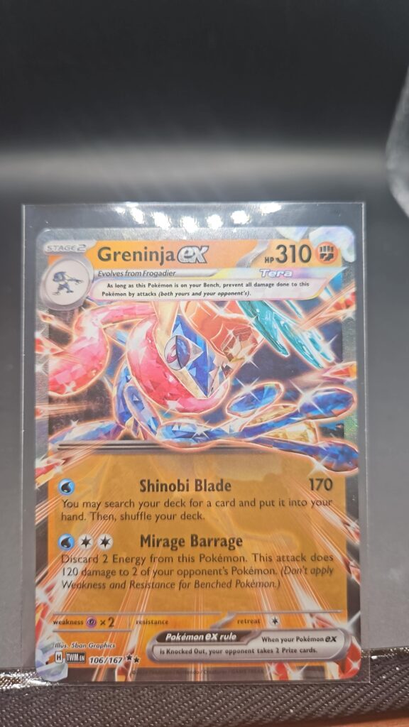 Greninja EX 106/167 SV06: Twilight Masquerade Double Rare Holo Pokemon TCG
