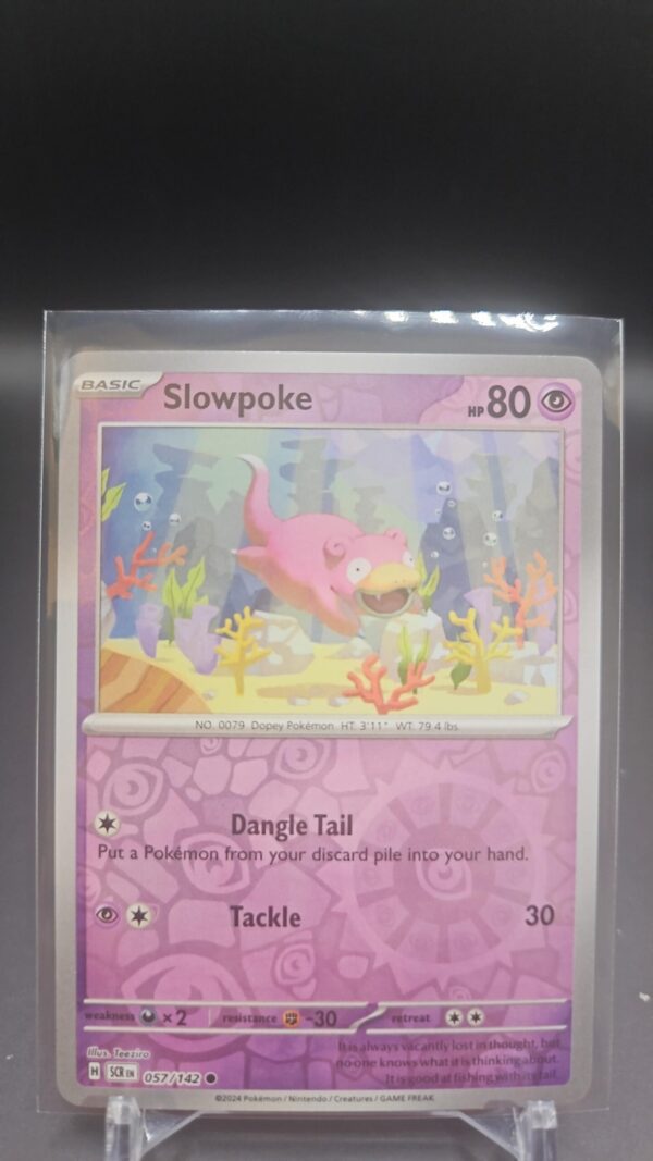 Pokémon TCG: Slowpoke 57/142 Reverse Holo (Stellar Crown) Mint Condition