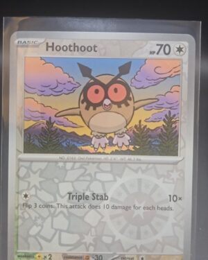 Pokemon TCG Card Hoothoot 114/142 S&V Stellar Crown Common Reverse Holo