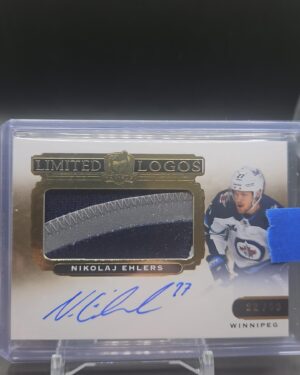 2020-21 UD The Cup Limited Logos Patch Auto /50 Nikolaj Ehlers #LL-NE Winnipeg Jets