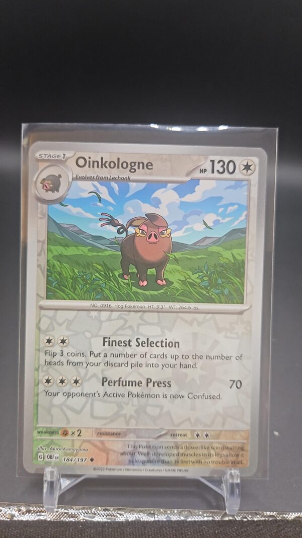 Pokémon TCG Oinkologne 184/197 Obsidian Flames Reverse Holo