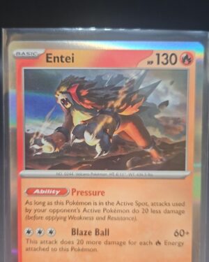 Entei 30/197 Obsidian Flames Holo Rare Pokémon TCG