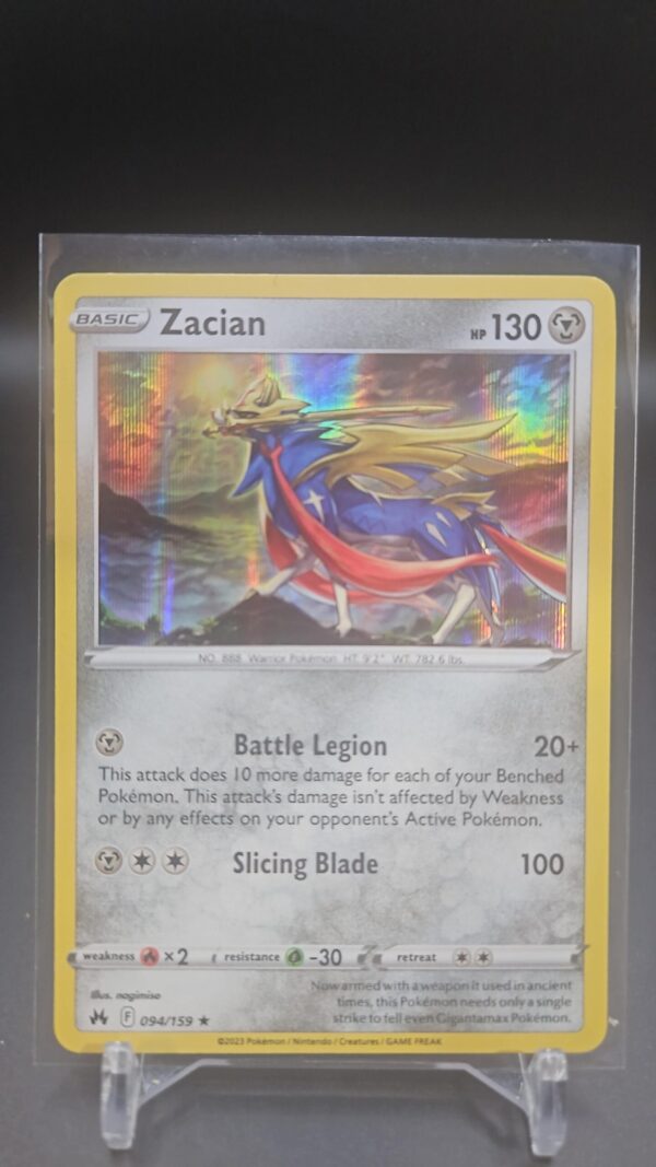 Pokemon TCG - Holo Zacian 94/159 - Crown Zenith 2023