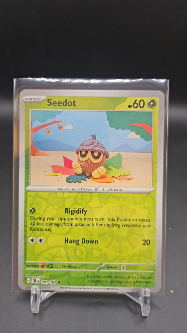 SEEDOT 003/162 - REVERSE HOLO POKEMON - TEMPORAL FORCES