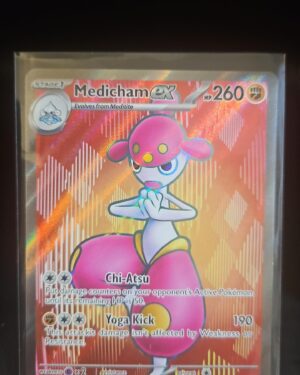 Medicham ex 161/142 Full Art Double Ultra Rare Stellar Crown Pokémon Card NM Front