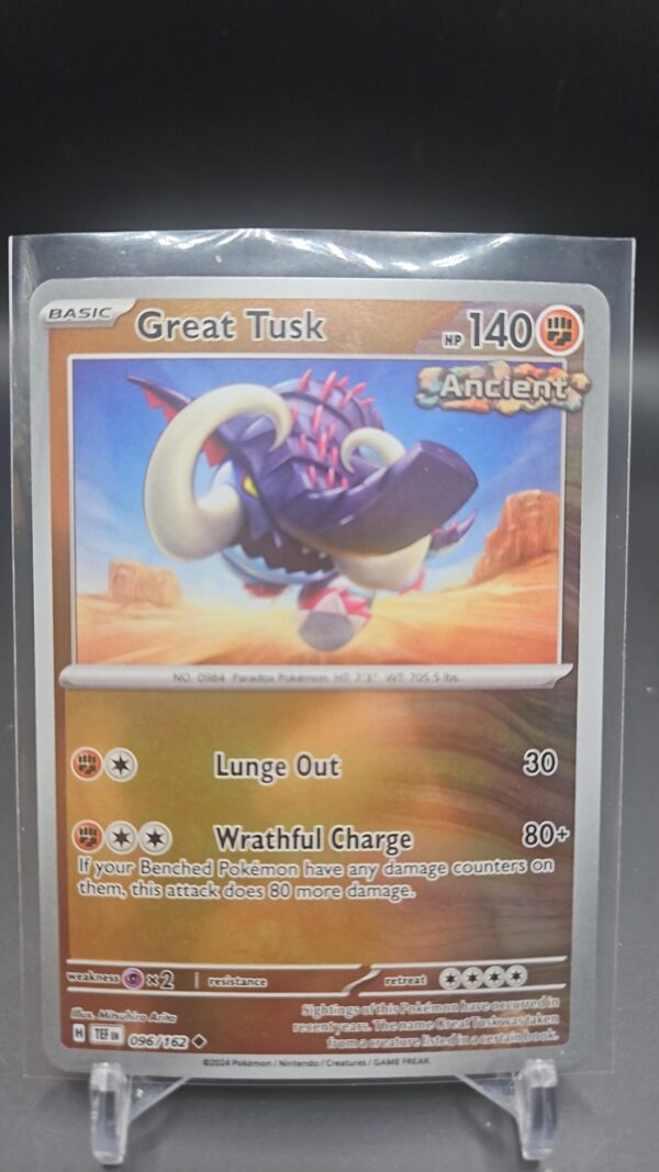 2024 Pokémon Temporal Forces - Great Tusk Reverse Holo No. 96/162