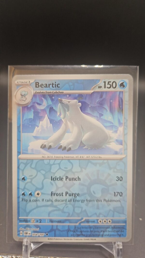 Beartic 54/197 Obsidian Flames Reverse Holo Pokemon TCG