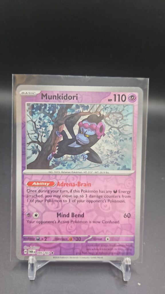 Munkidori 95/167 Reverse Holo Pokémon card single Scarlet and Violet Twilight Masquerade expansion