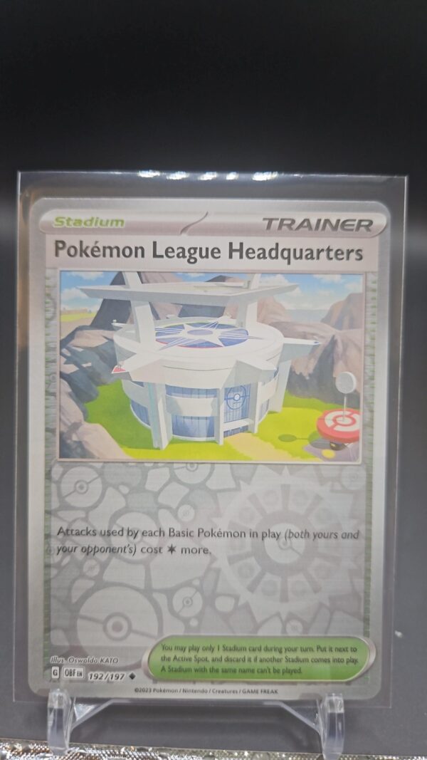 Pokemon League Headquarters 192/197 Reverse Holo Uncommon Obsidian Flames