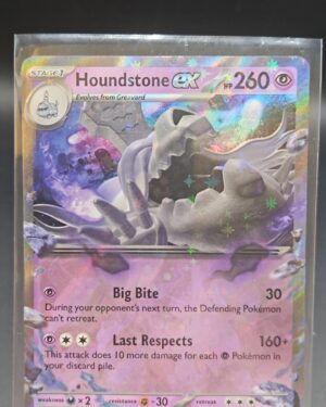 Houndstone ex 102/197 Holo Double Rare Obsidian Flames Pokémon Card Front