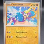 Pokemon Crabrawler 114/197 Obsidian Flame Reverse Holo Common