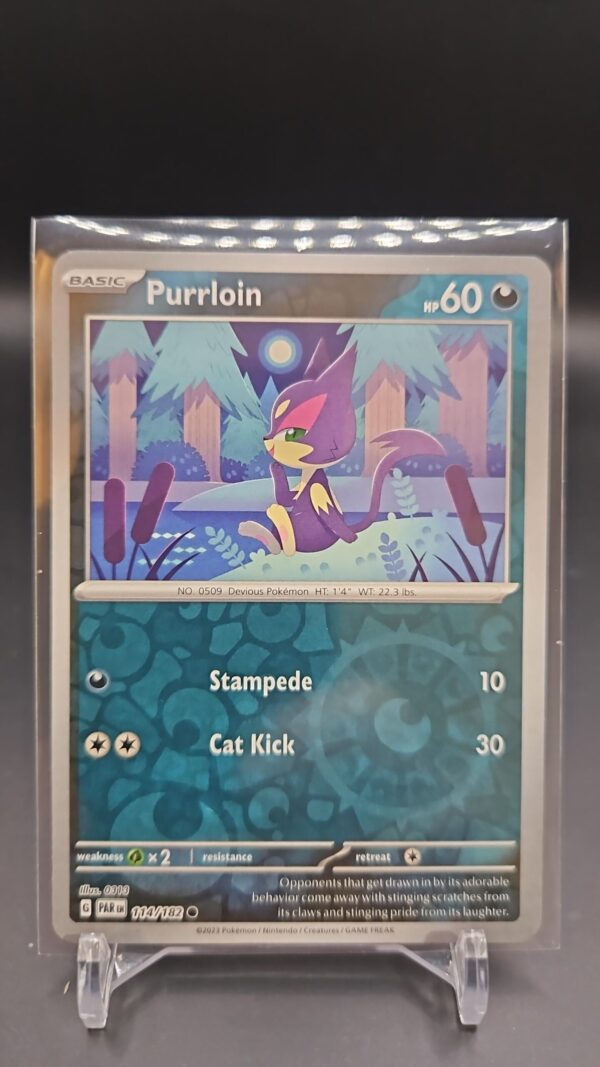 Purrloin 114/182 Paradox Rift Pokemon TCG Reverse Holo