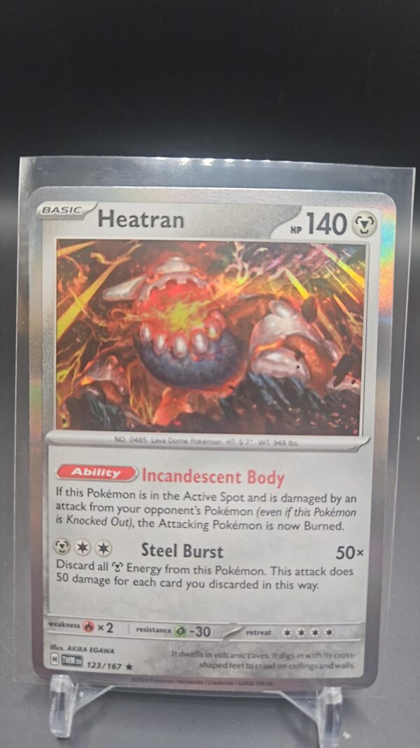 Pokemon - Heatran - 123/167 - Holo Rare - Twilight Masquerade -NM/M