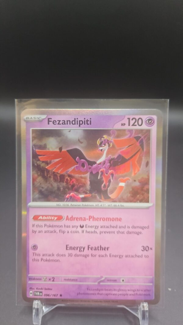 Fezandipiti 96/167- Twilight Masquerade- Holo Rare Pokémon TCG-