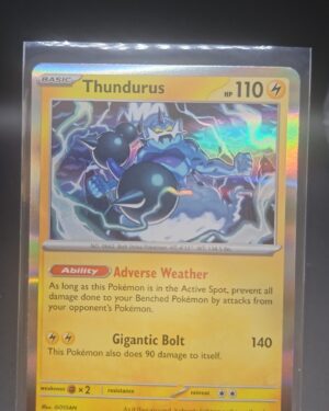 Thundurus 70/197 Obsidian Flames Holo Rare Pokémon TCG card with vibrant holofoil, perfect for collectors.