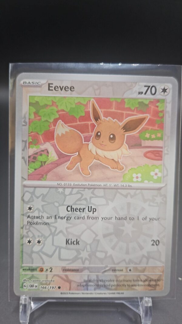 Eevee 166/197 Reverse Holo | Obsidian Flames | Pokemon Card