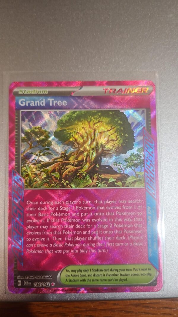 Grand Tree 136/142 S&V Stellar Crown Holo Ace Spec Rare Pokemon Card