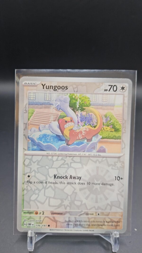 Pokemon Obsidian Flames 176/197 Yungoos Reverse Holo