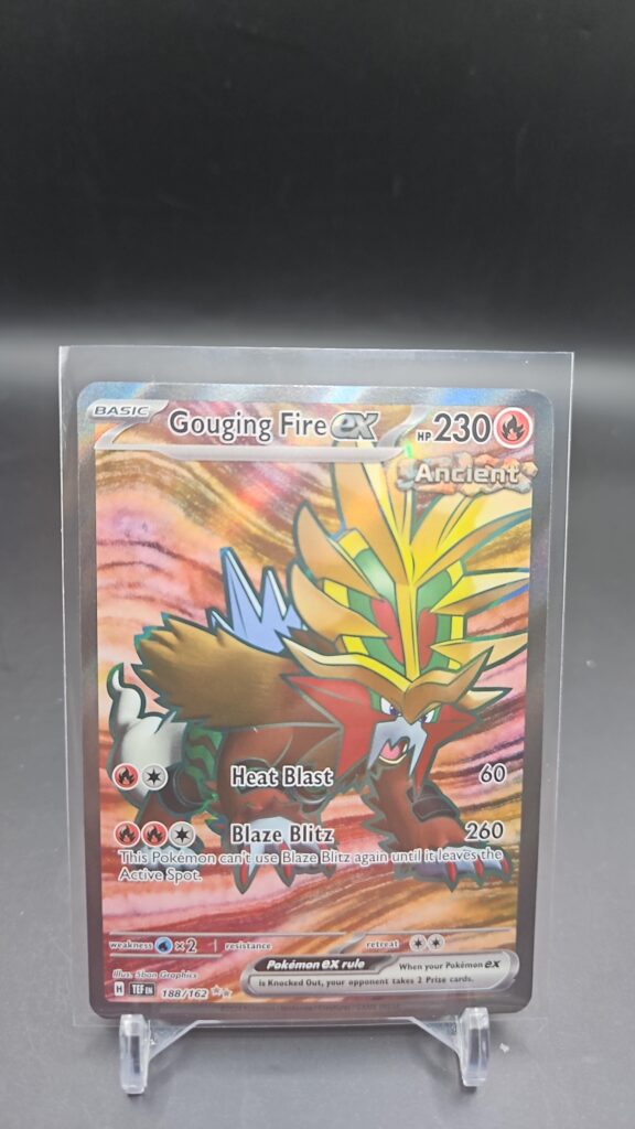 Gouging Fire ex 188/162 Full Art Temporal Forces SV05 Pokémon Card NM/M Front