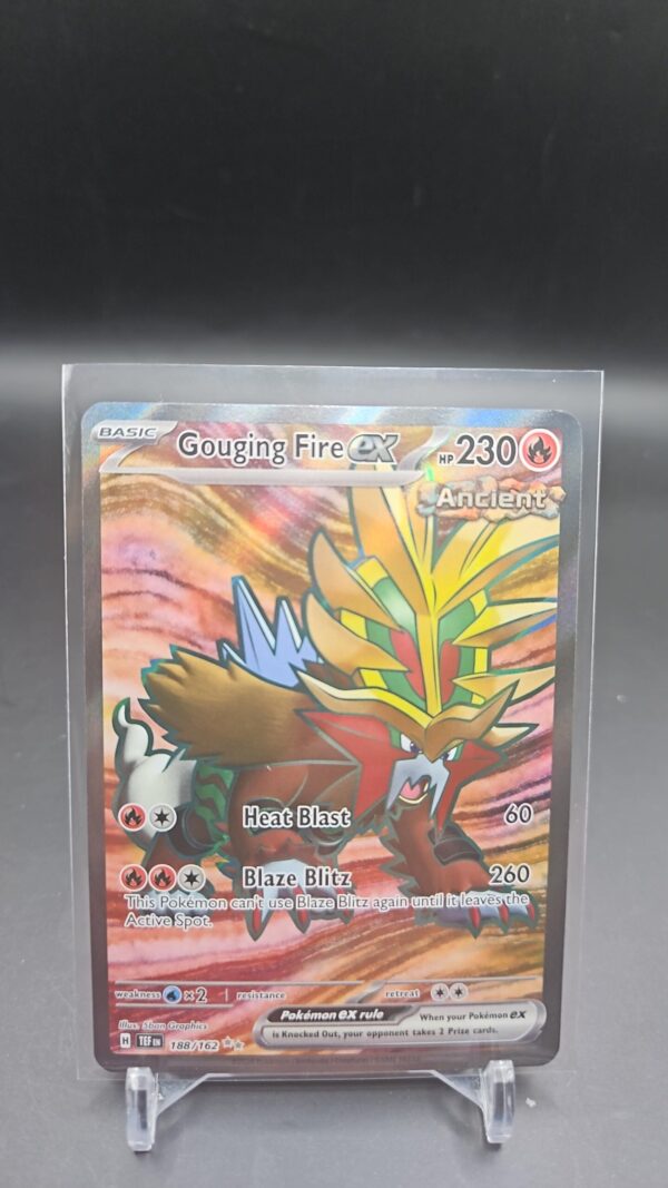 Pokémon TCG Gouging Fire ex 188/162 Sv05: Temporal Forces Holo NM