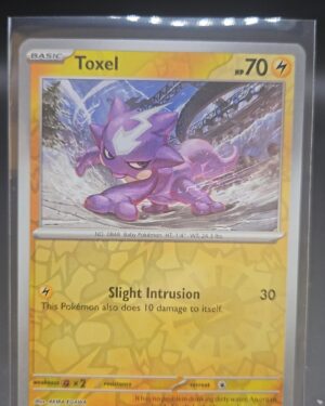 Toxel #71/197 Obsidian Flames Reverse Holo Common Pokemon 2023 TCG