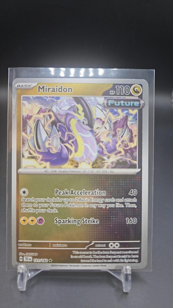 Miraidon - 121/162 - Reverse Holo Rare NM, English Pokemon Temporal Forces