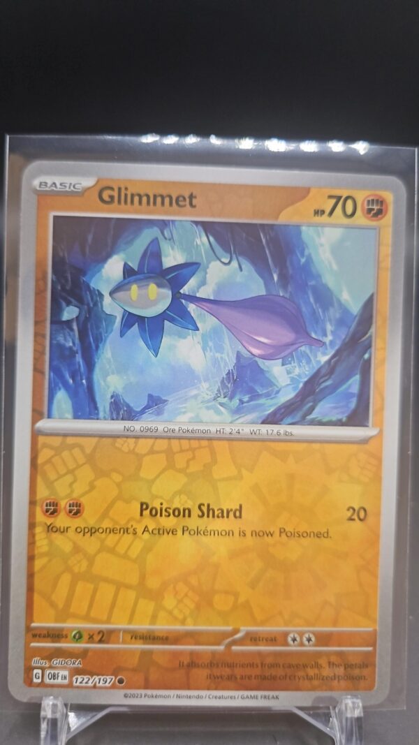 Glimmet 122/197 Reverse Holo Pokemon TCG: Obsidian Flames