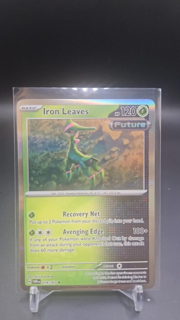 Iron Leaves 19/167 Rare Holo Pokémon card single Scarlet and Violet Twilight Masquerade expansion
