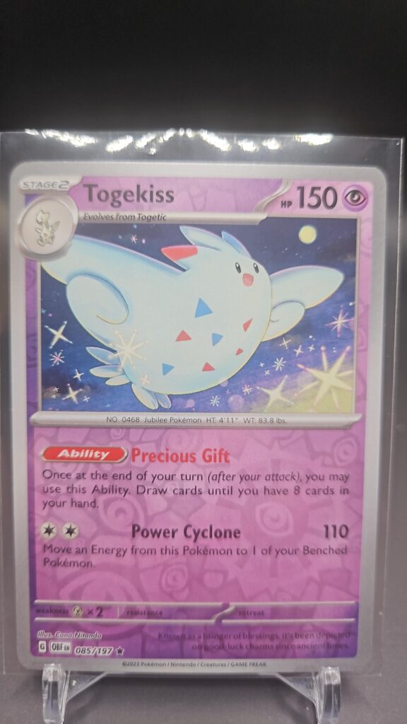 Togekiss 85/197 Reverse Holo Rare Obsidian Flames Pokémon TCG Card Front