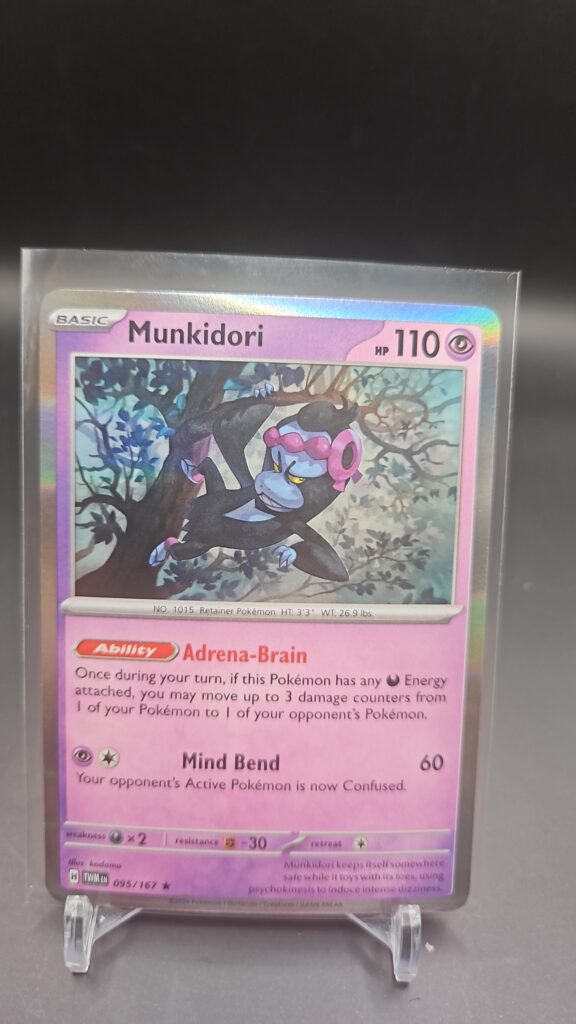 Munkidori 95/167 Holo Rare Pokémon card single Scarlet and Violet Twilight Masquerade expansion