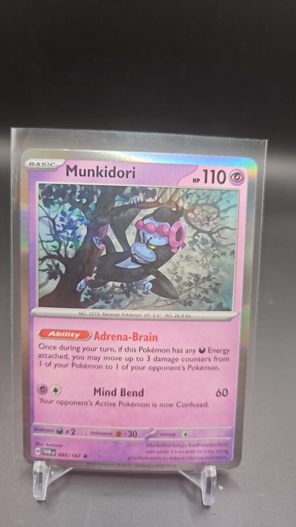 Munkidori Holo - 95/167 - N/M Pokemon SV06 Twilight Masquerade