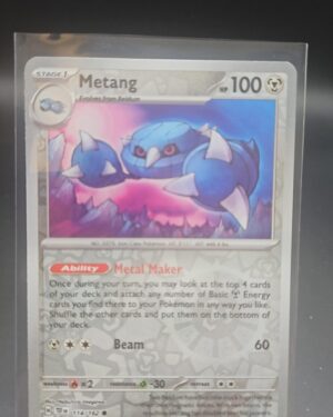 Metang - 114/162 - Reverse Holo - Temporal Forces - NM/M - Pokemon Card