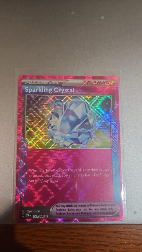 Pokémon TCG - Sparkling Crystal 142/142 Ace Spec Rare Trainer -Stellar Crown