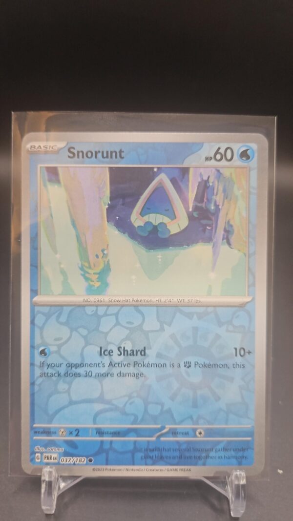 Snorunt #37/182 SV Paradox Rift 2023 Reverse Holo Common Pokemon TCG Card