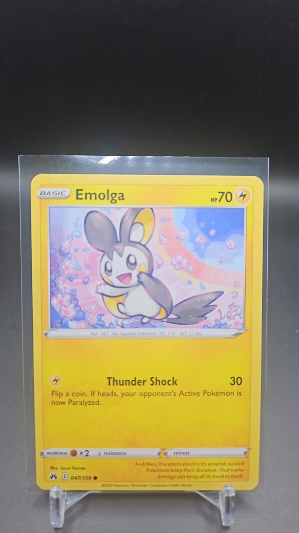 Emolga 047/159 Common Crown Zenith Pokemon TCG Trading Card Game