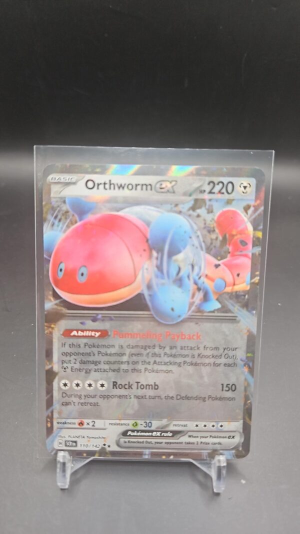 Orthworm EX 110/142 Holo Double Rare Stellar Crown Pokémon Card Front