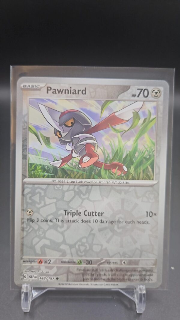 Pawniard #148/197 SV Obsidian Flames Reverse Holo Common Pokemon