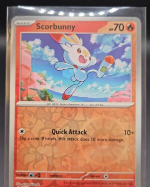Scorbunny #26/142 SV Stellar Crown 2024 Reverse Holo Common Pokemon