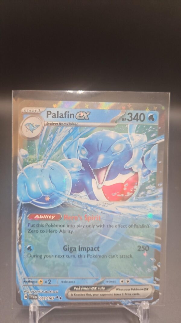 Palafin ex #61/167 SV Twilight Masquerade 2024 Pokemon Double Rare TCG Card