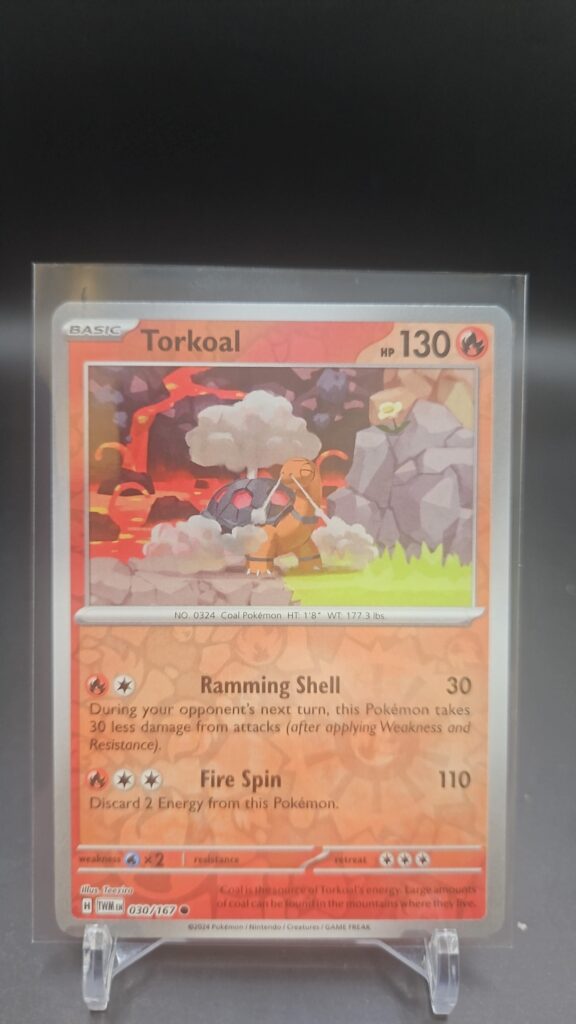 Torkoal 30/167 Reverse Holo Pokémon card single Scarlet and Violet Twilight Masquerade expansion