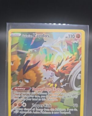 Pokémon TCG Galarian Zapdos SWSH283 Sword & Shield Black Star Promo Holo card displayed in near mint condition, showcasing detailed legendary illustration and collectible promo finish for fans.