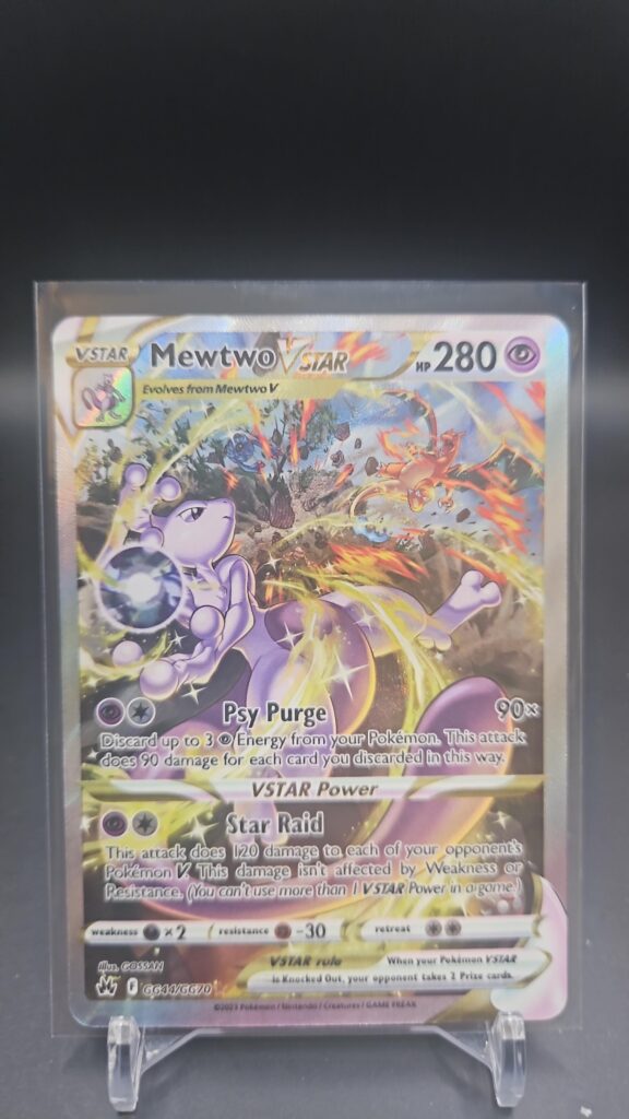 Mewtwo VSTAR GG44/GG70 Crown Zenith Galarian Gallery Holo Full Art Ultra Rare Pokémon card front