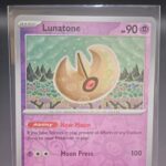 Lunatone #92/197 SV Obsidian Flames Reverse Holo Uncommon Pokemon 2023 TCG Card