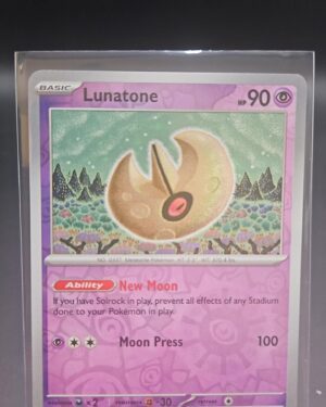 Lunatone #92/197 SV Obsidian Flames Reverse Holo Uncommon Pokemon 2023 TCG Card
