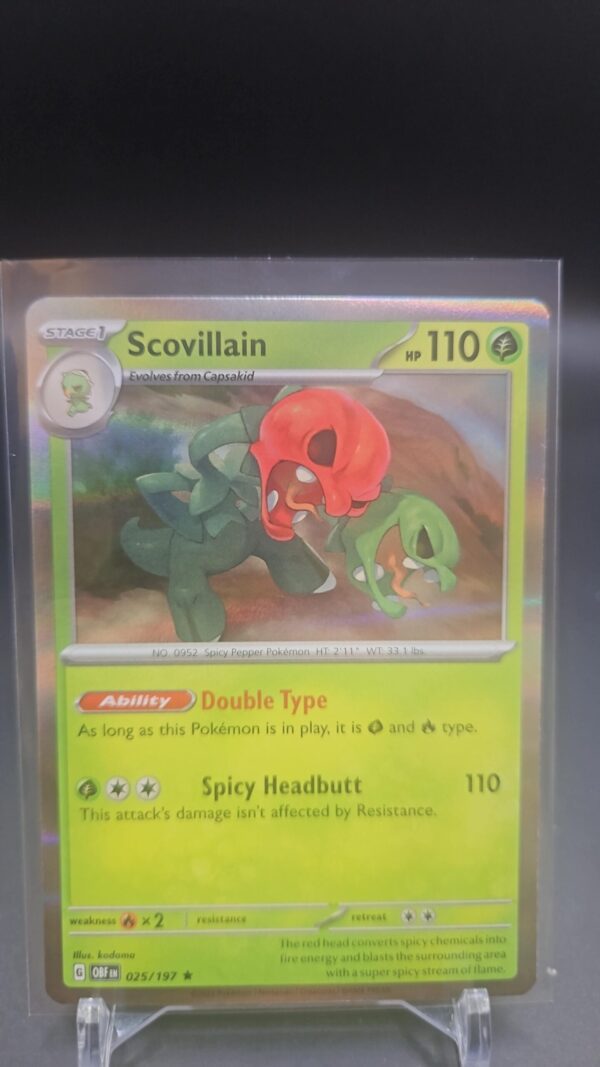 Scovillain #25/197 SV Obsidian Flames Rare Holo Pokemon 2023 TCG Card