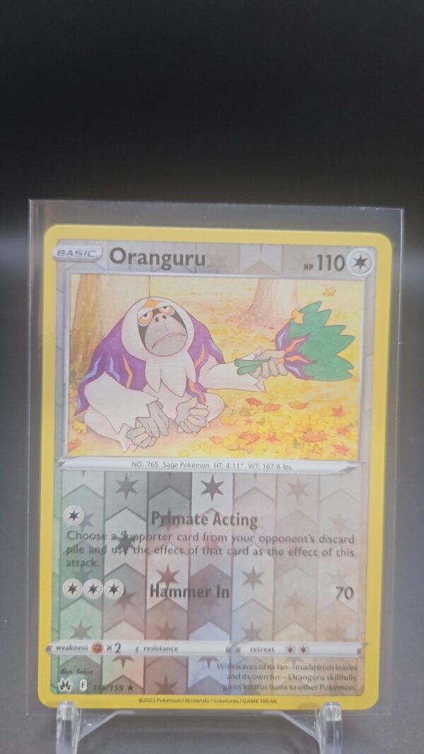 Oranguru 119/159 NM Reverse Holo Rare Crown Zenith Pokemon TCG
