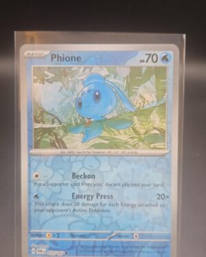 Phione #55/167 SV Twilight Masquerade 2024 Pokemon Reverse Holo Common TCG Card