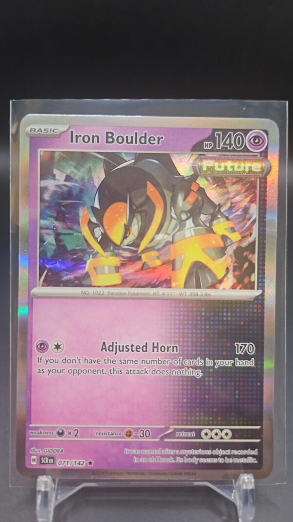 Pokémon TCG - Iron Boulder - Stellar Crown 71/142 - Holo Rare - NM