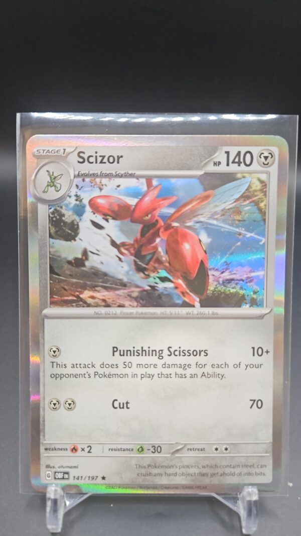 Scizor 141/197 Obsidian Flames Holo Rare Pokémon TCG