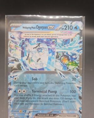 Wellspring Mask Ogerpon ex 64/167 Double Rare Holo Twilight Masquerade Pokémon Card Front
